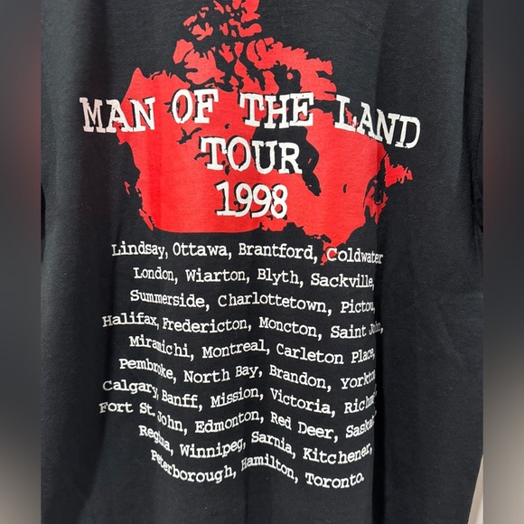 90’s Stompin’ Tom Single Stitch Tour Concert T-Shirt - Picture 7 of 9